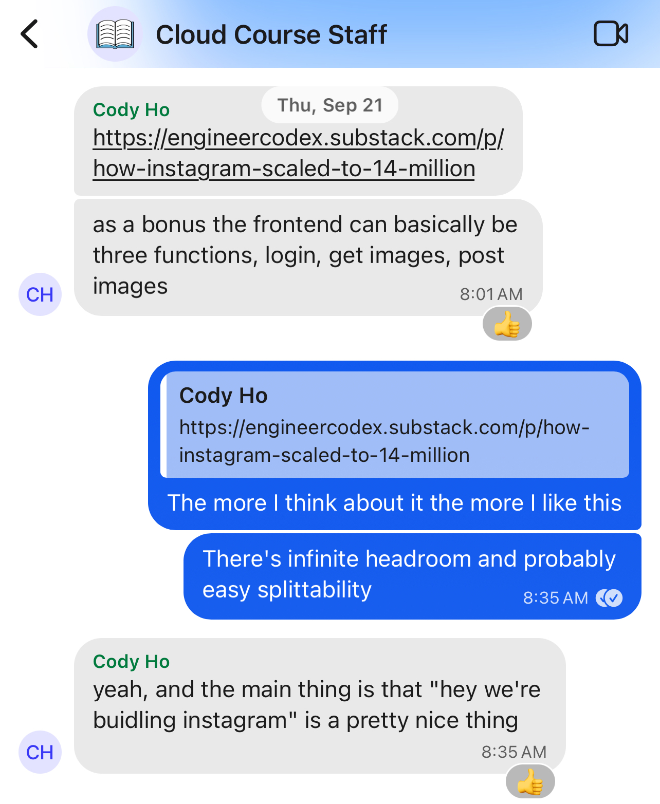 Deciding on an image-sharing app